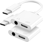 USB-C to 3.5mm Audio Adapter with Charging Port 2-in-1